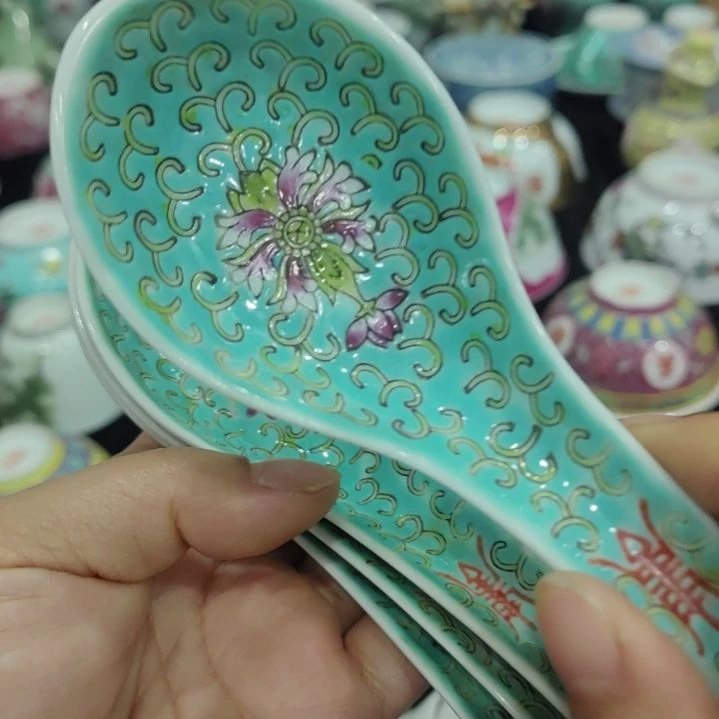 木景德镇勺子四把