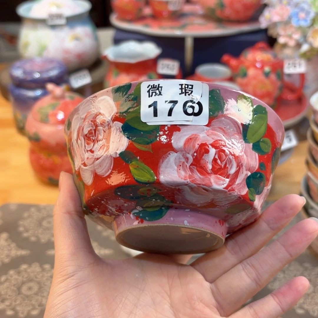 景德镇手绘高温釉下彩陶瓷茶具