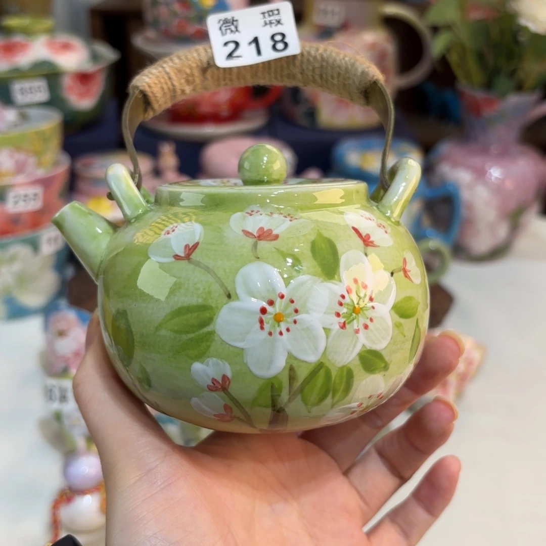 景德镇手绘高温釉下彩陶瓷茶具