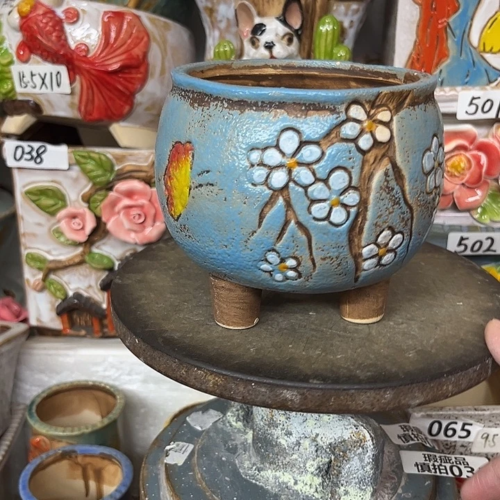 粗陶材质多肉花盆