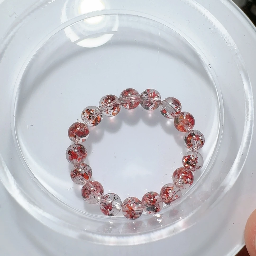 戒指未镶嵌水晶4.5mm金草莓超七戒指