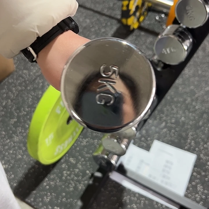 全新电镀纯钢小哑铃5公斤一对