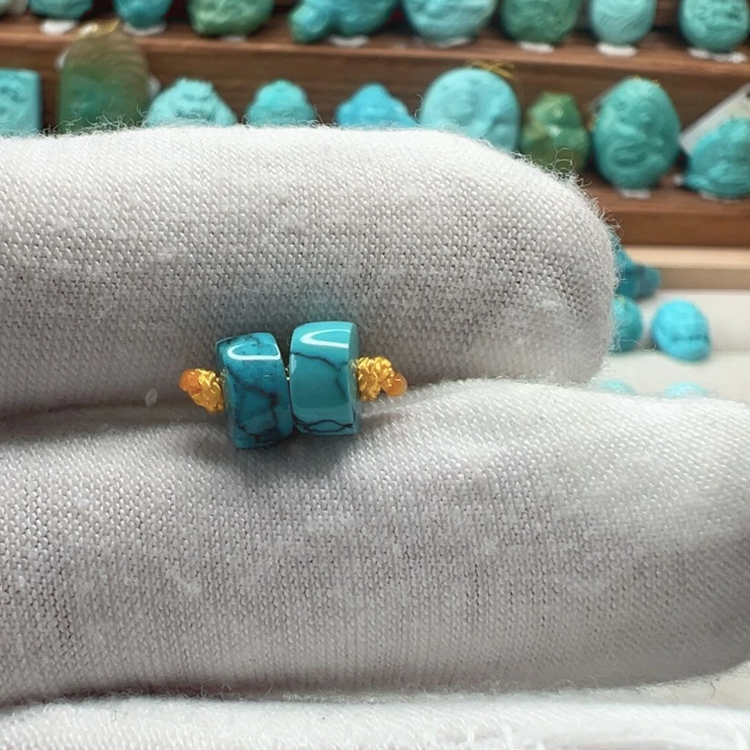 绿松石未镶嵌隔片6.6mm