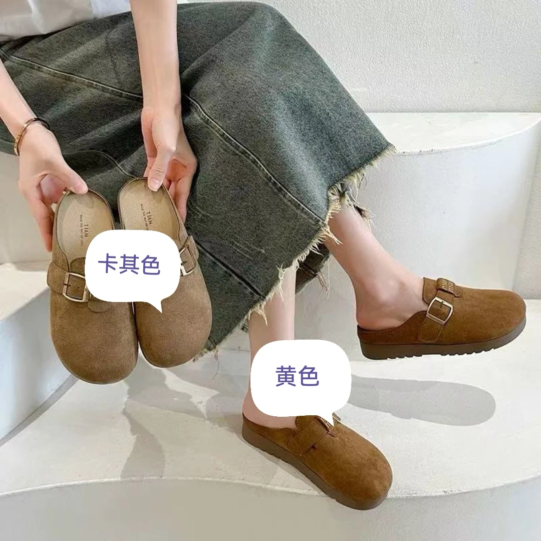 259女士休闲博肯小半托鞋