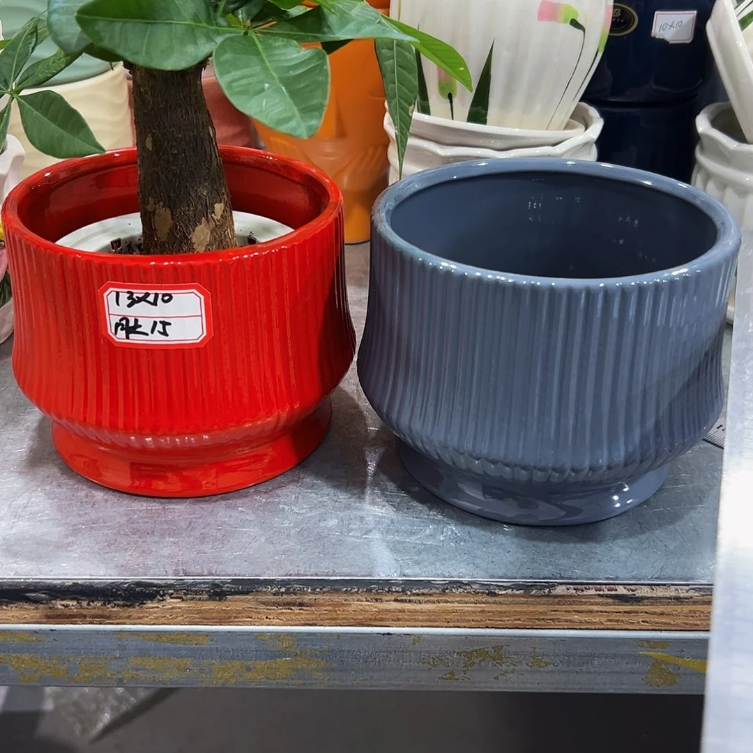 外贸尾单陶瓷花盆凑10米包邮