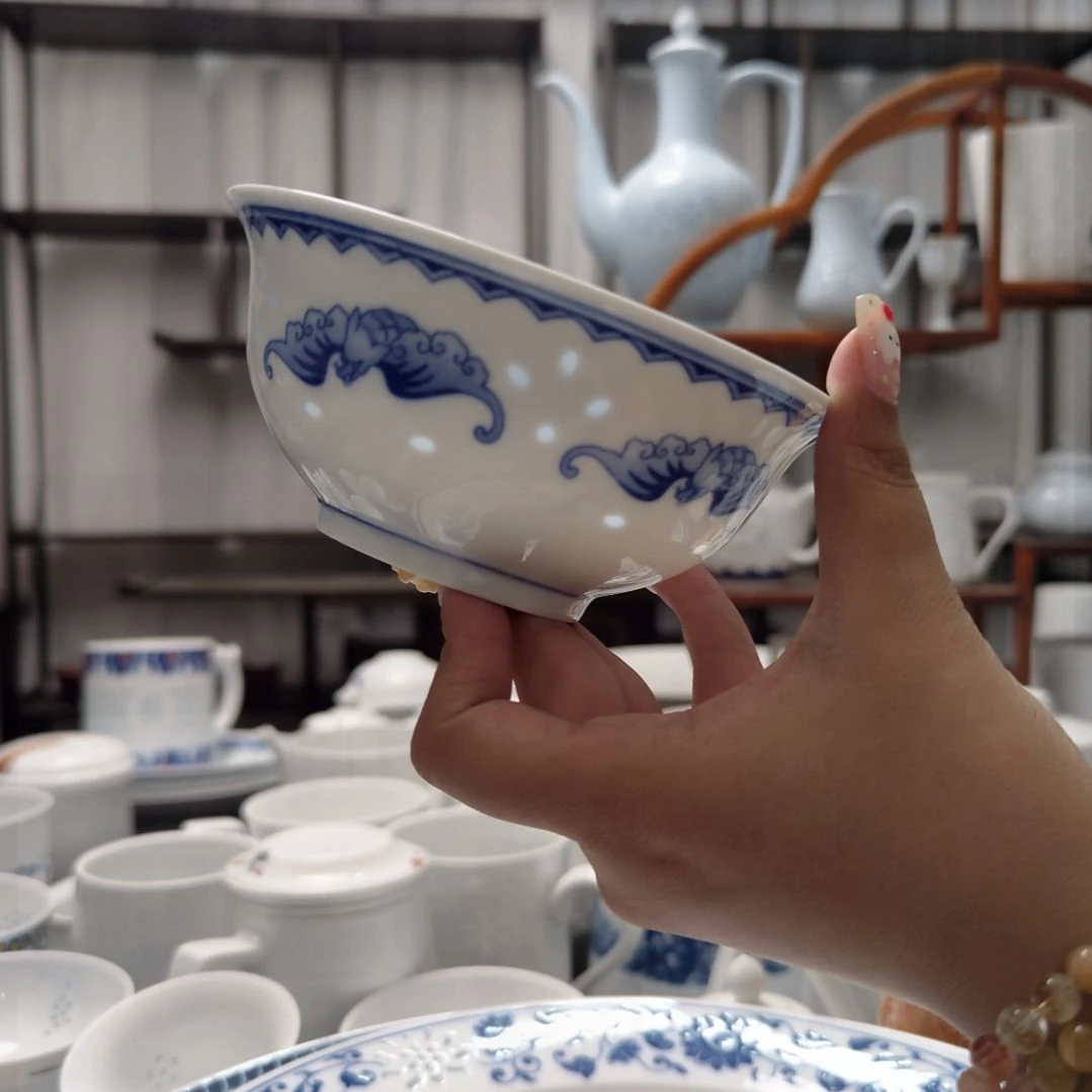 瓷五福饭碗一个景德镇