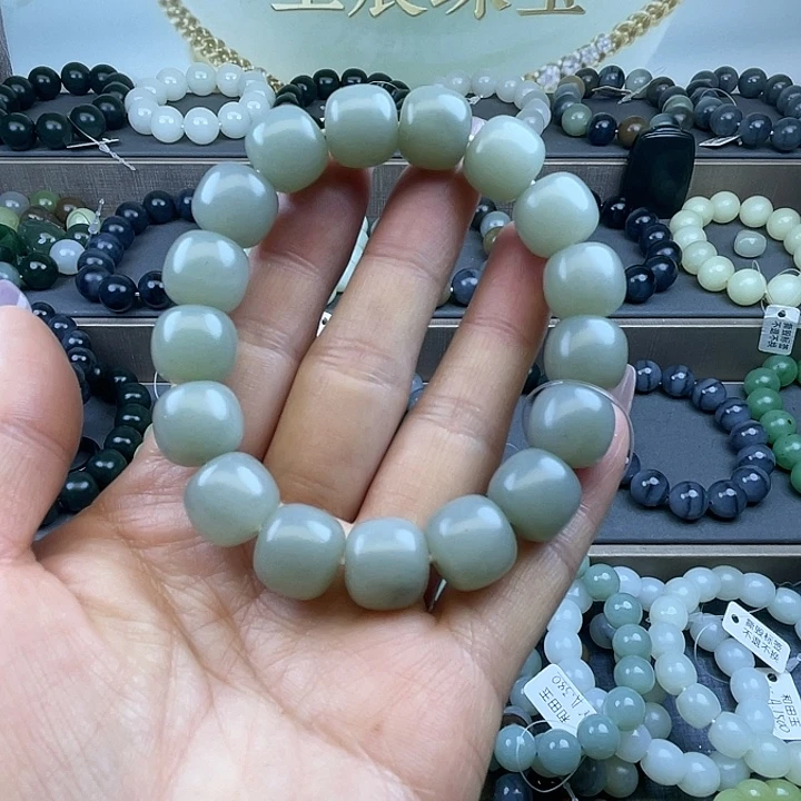 和田玉未镶嵌手链