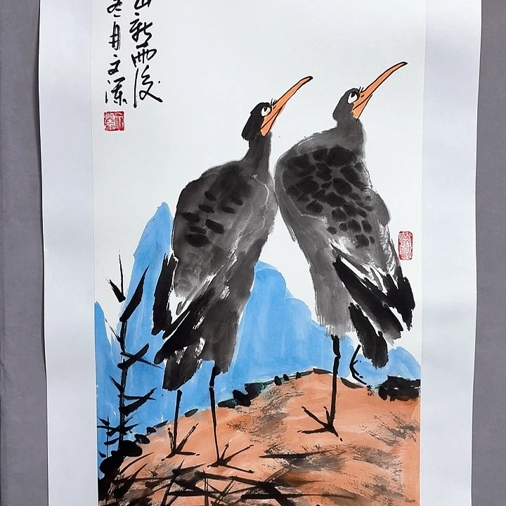国画亲笔手绘放心去藏