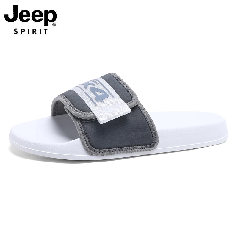 JEEPSPIRIT拖鞋男夏季新款外穿潮酷防滑凉拖鞋防水休闲一字拖男