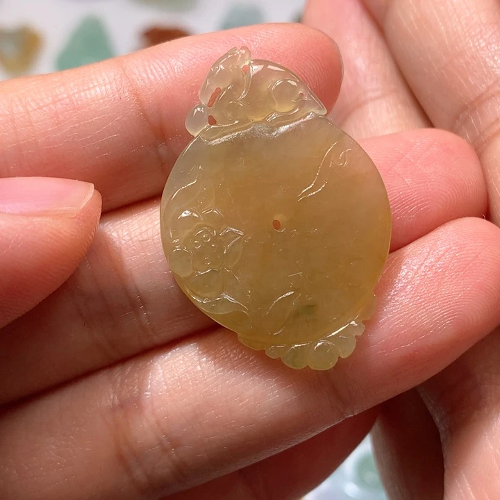 未镶嵌定制翡翠仿古牌