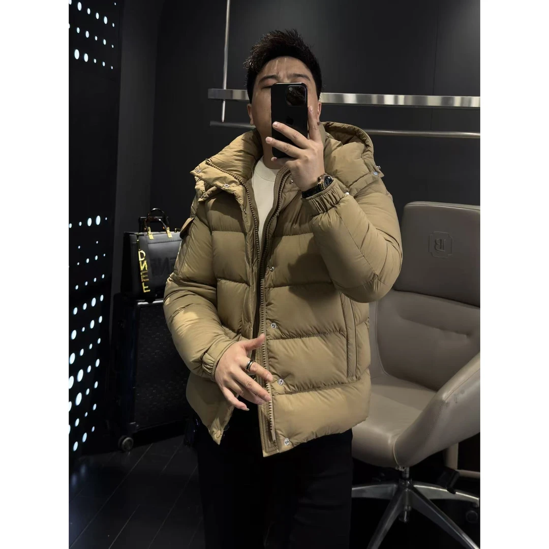 【马哥严选】欧货潮牌95%白鸭绒男女同款立领拼色时尚保暖羽绒服