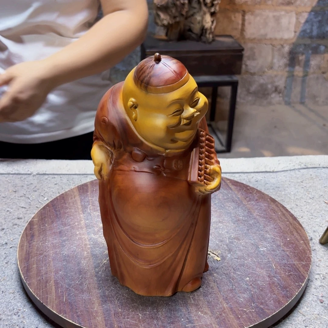 人***欢香樟木算盘地主公