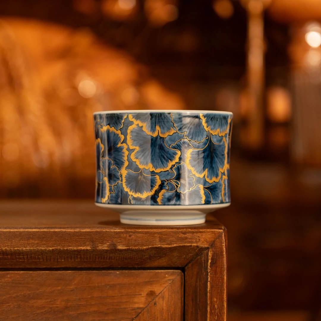 【酉瓷窑】三生有幸一夜暴富纯手工釉下青花瓷景德镇陶瓷茶器主人杯