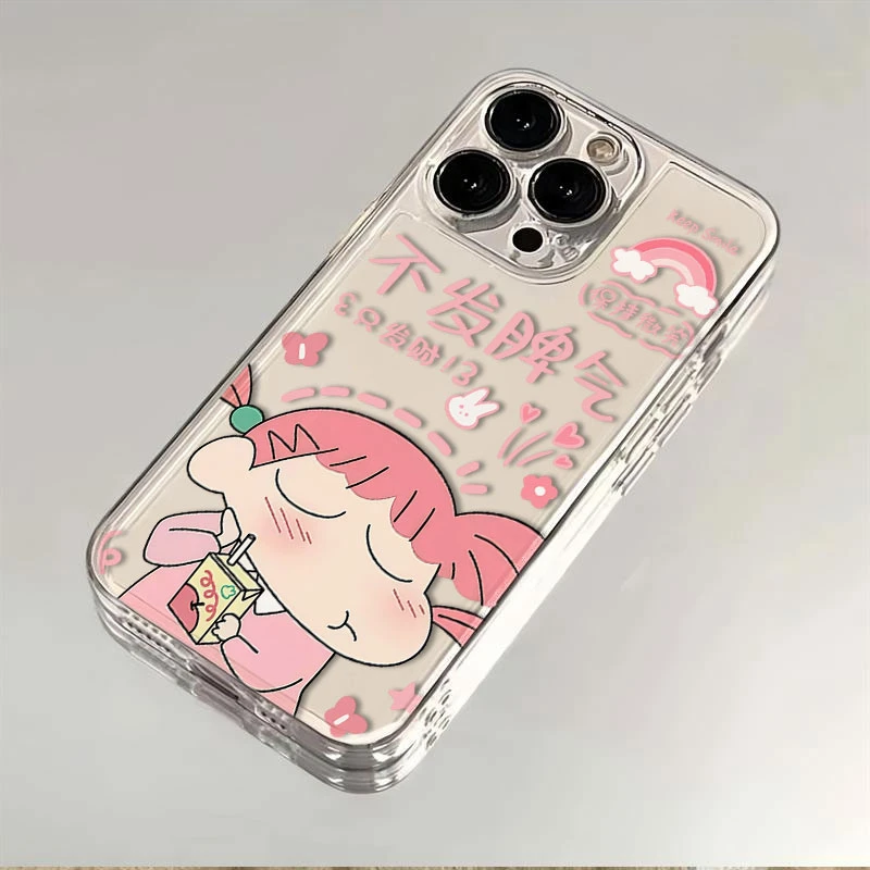 情侣妮妮小新适用苹果15/14promax手机壳iphone16软壳13pro全包xs