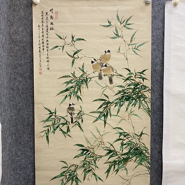 王***也竖款新中式装饰画