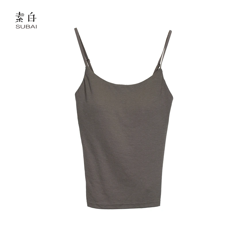 素白百搭坑条莫代尔美背802698