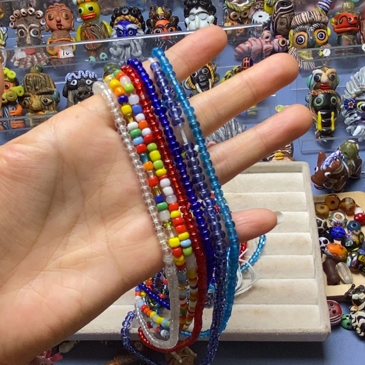 玻璃颈饰福利米链一组7条002