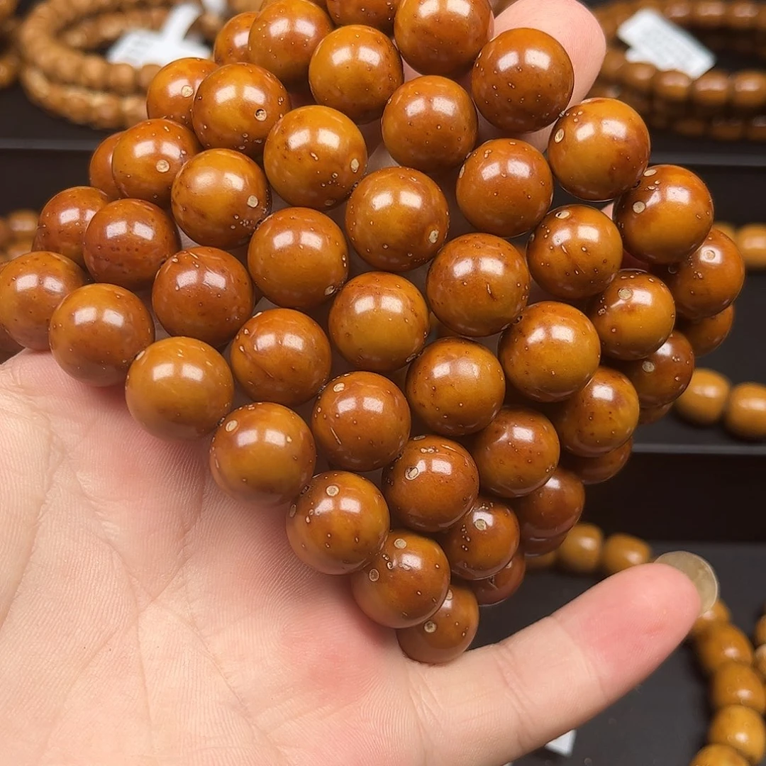 紫金鼠手串13和14圆珠半实心随机发
