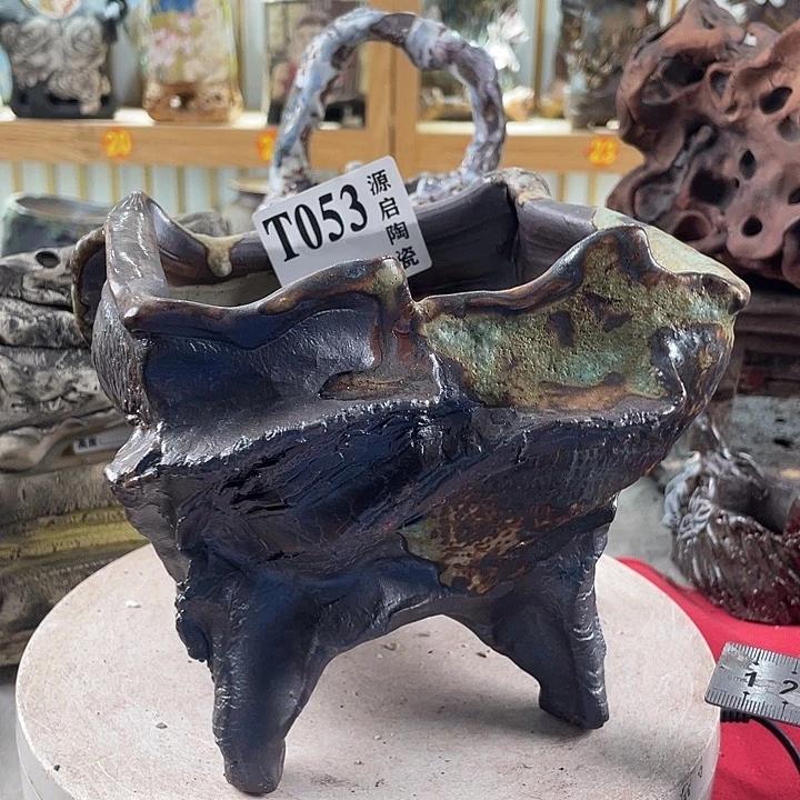 紫砂花盆顺**?景德镇陶瓷053瑕疵