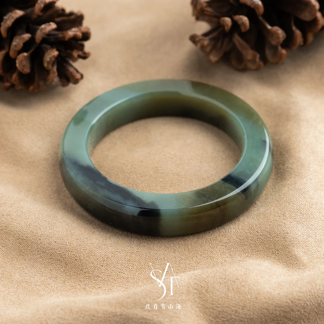 天然和田玉手镯（多样性发一）