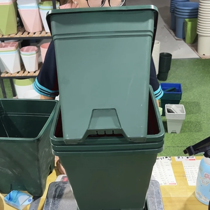 特价方盆口23高26军绿带托4只