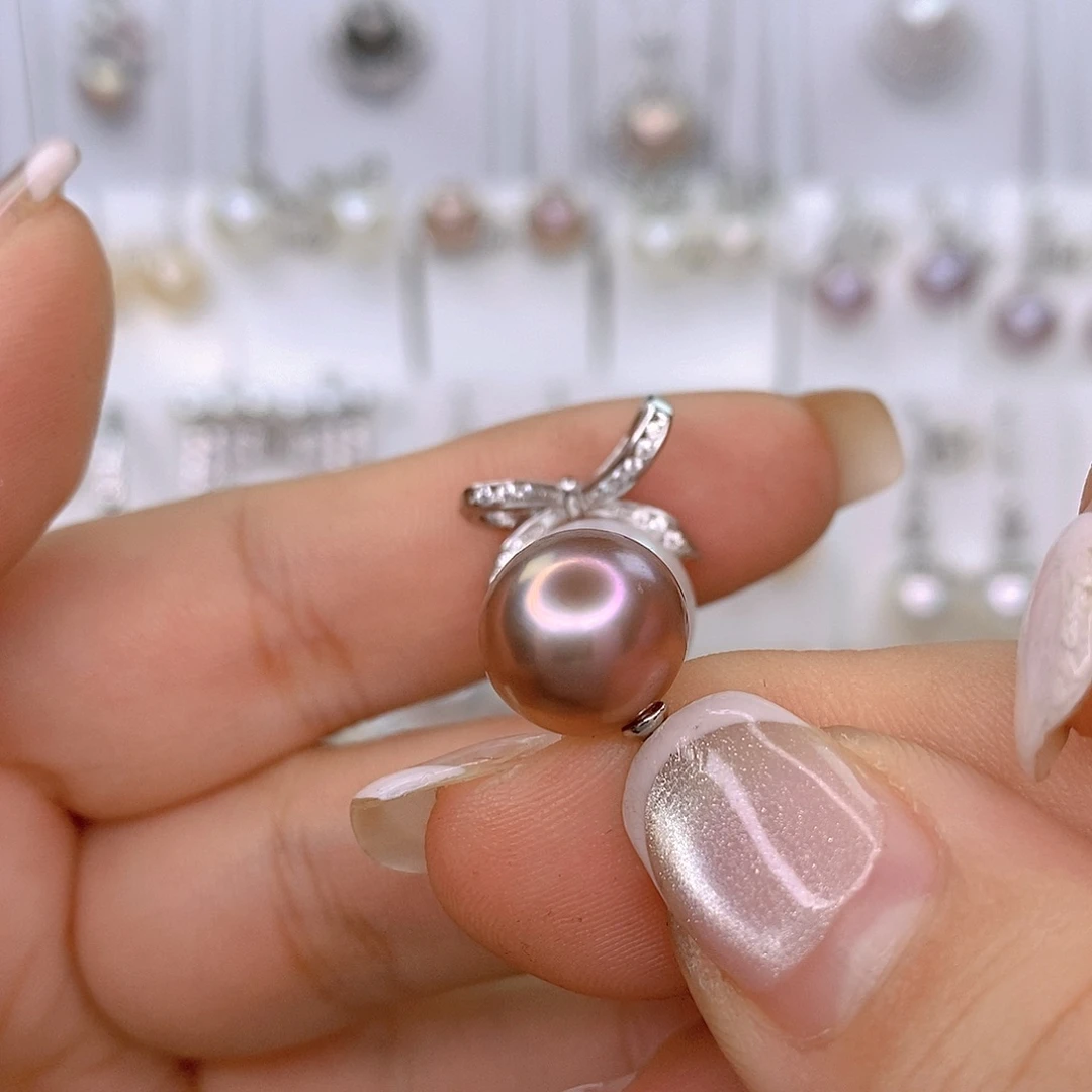 淡水珍珠颈饰银S925镶嵌