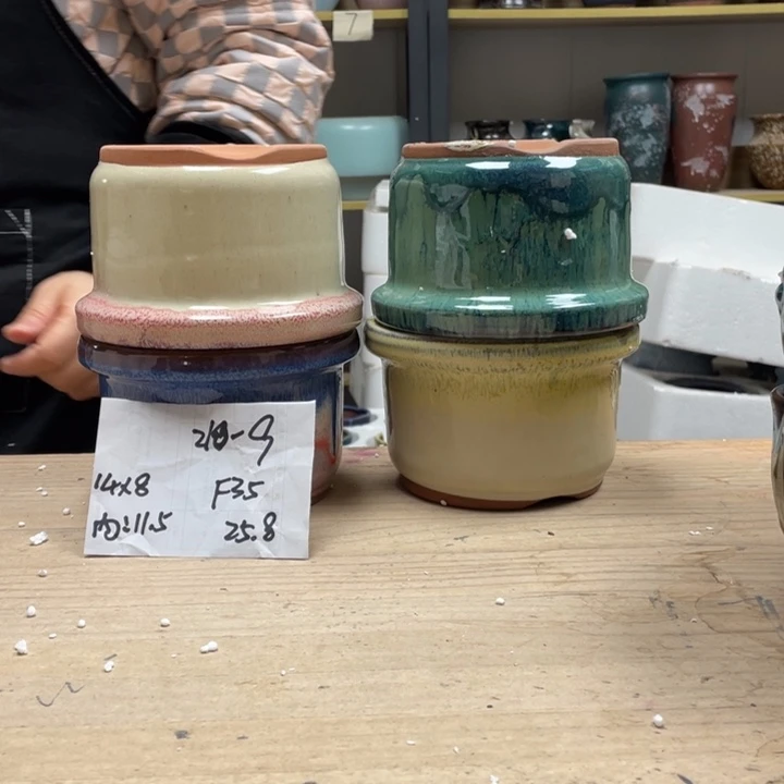 紫砂花盆多肉花盆微瑕9