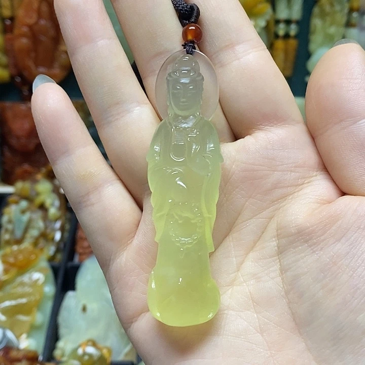 岫玉未镶嵌吊坠(赠链)