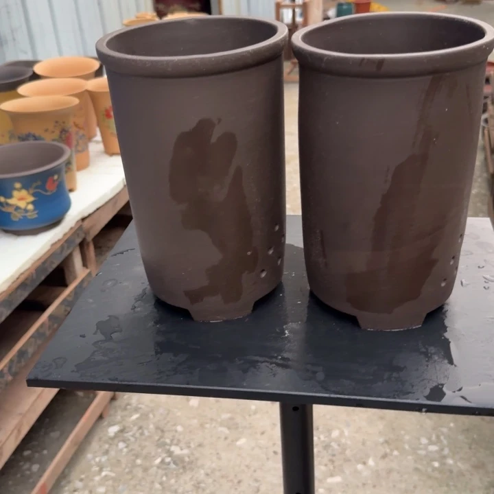 紫砂紫砂花盆破损补发高度22口径14俩只