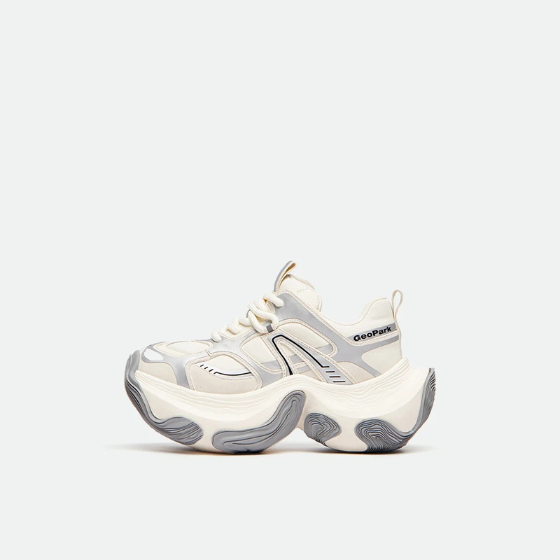 “地质公园”厚底老爹鞋2024新款冬款时尚轮胎鞋潮流女鞋