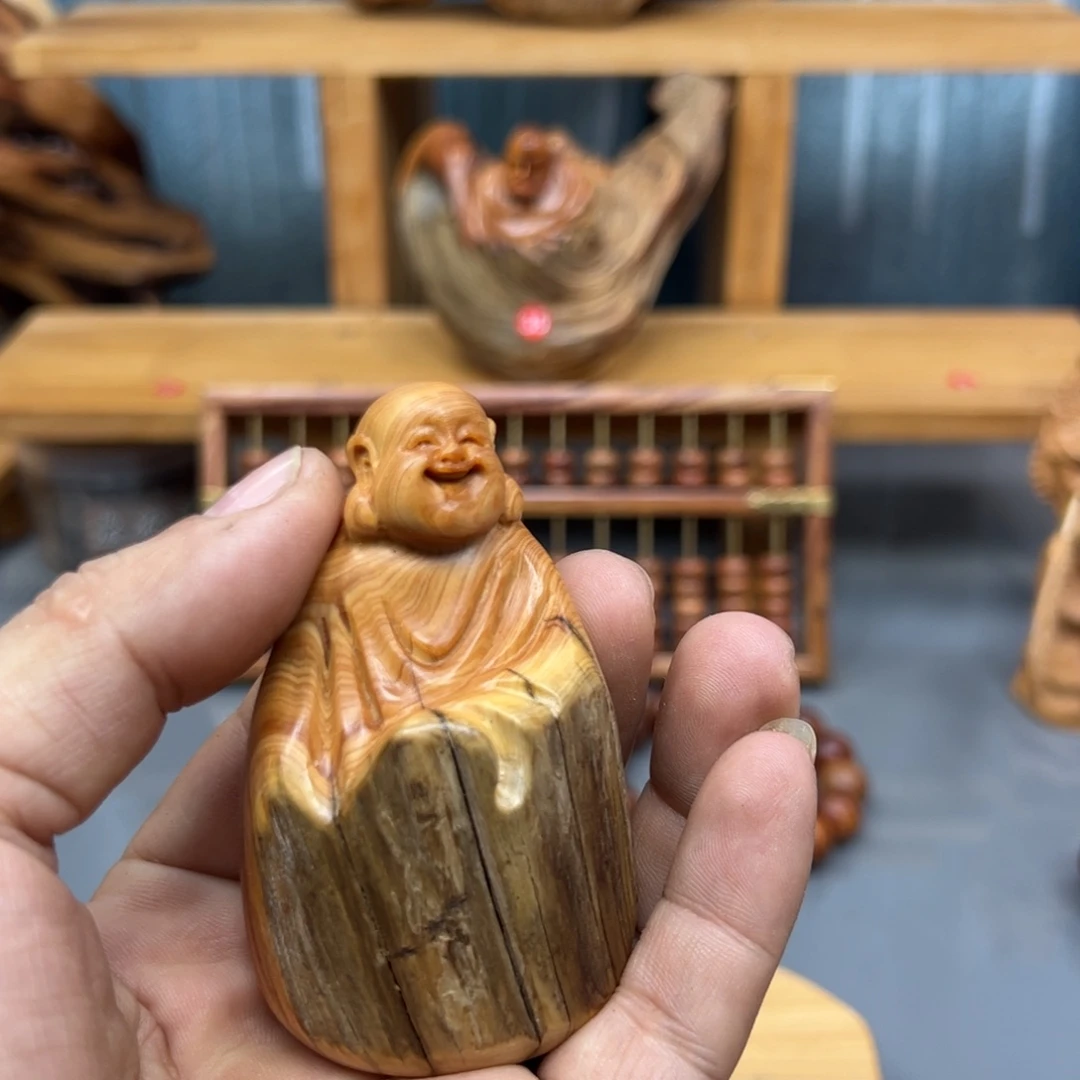 知***乐木崖柏木摆件手把件