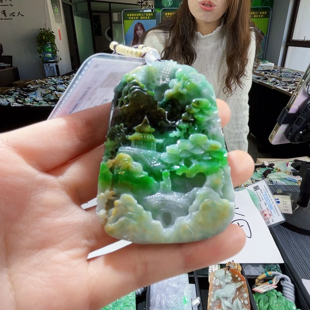 颈饰未镶嵌翡翠翡翠