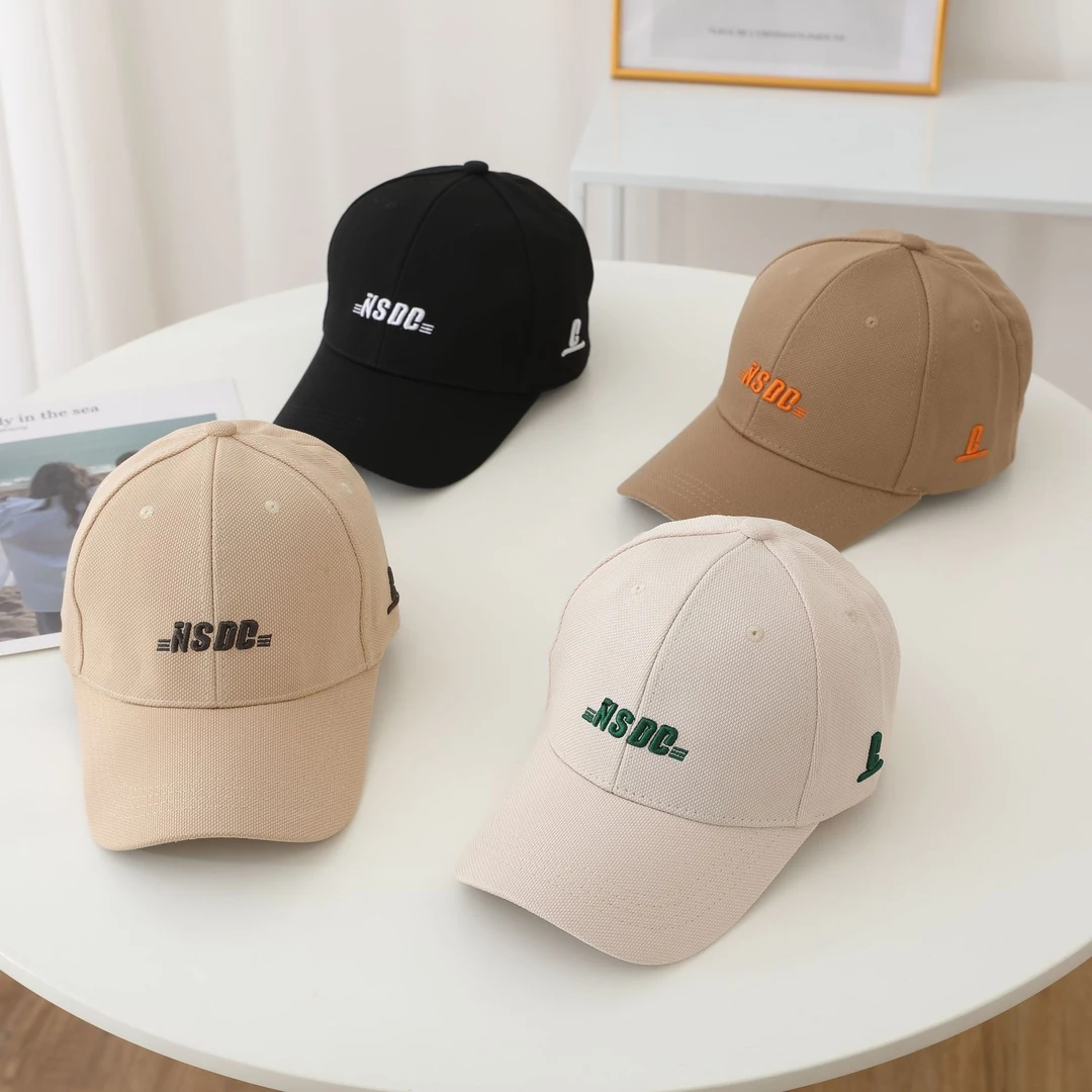 帽子休闲时尚简约字母刺绣弯檐百搭鸭舌帽男户外运动夏季棒球帽子