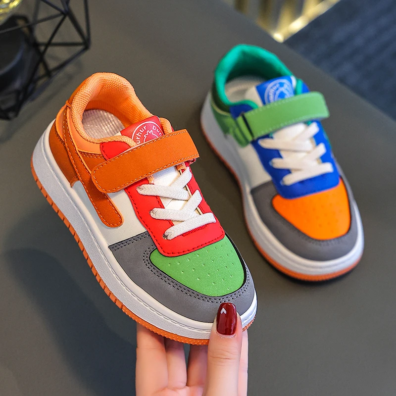 小黄鸭男童鞋子板鞋韩版百搭高端休闲鸳鸯潮鞋女孩低帮儿童运动鞋