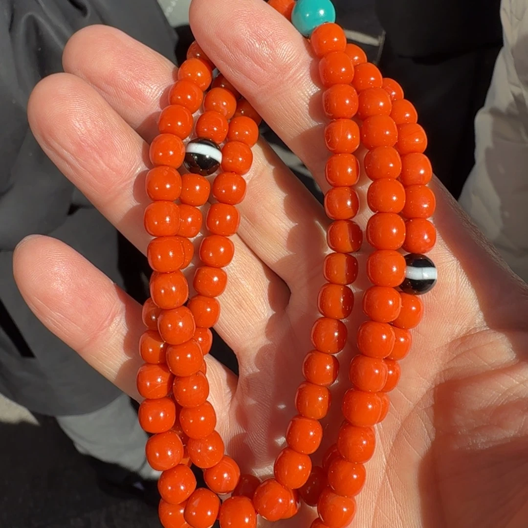 南红玛瑙未镶嵌颈饰