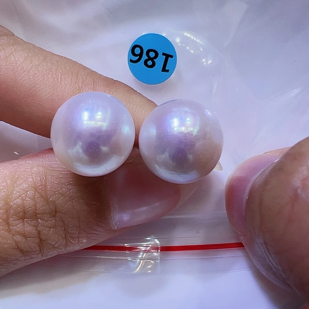 淡水珍珠耳饰银S925镶嵌
