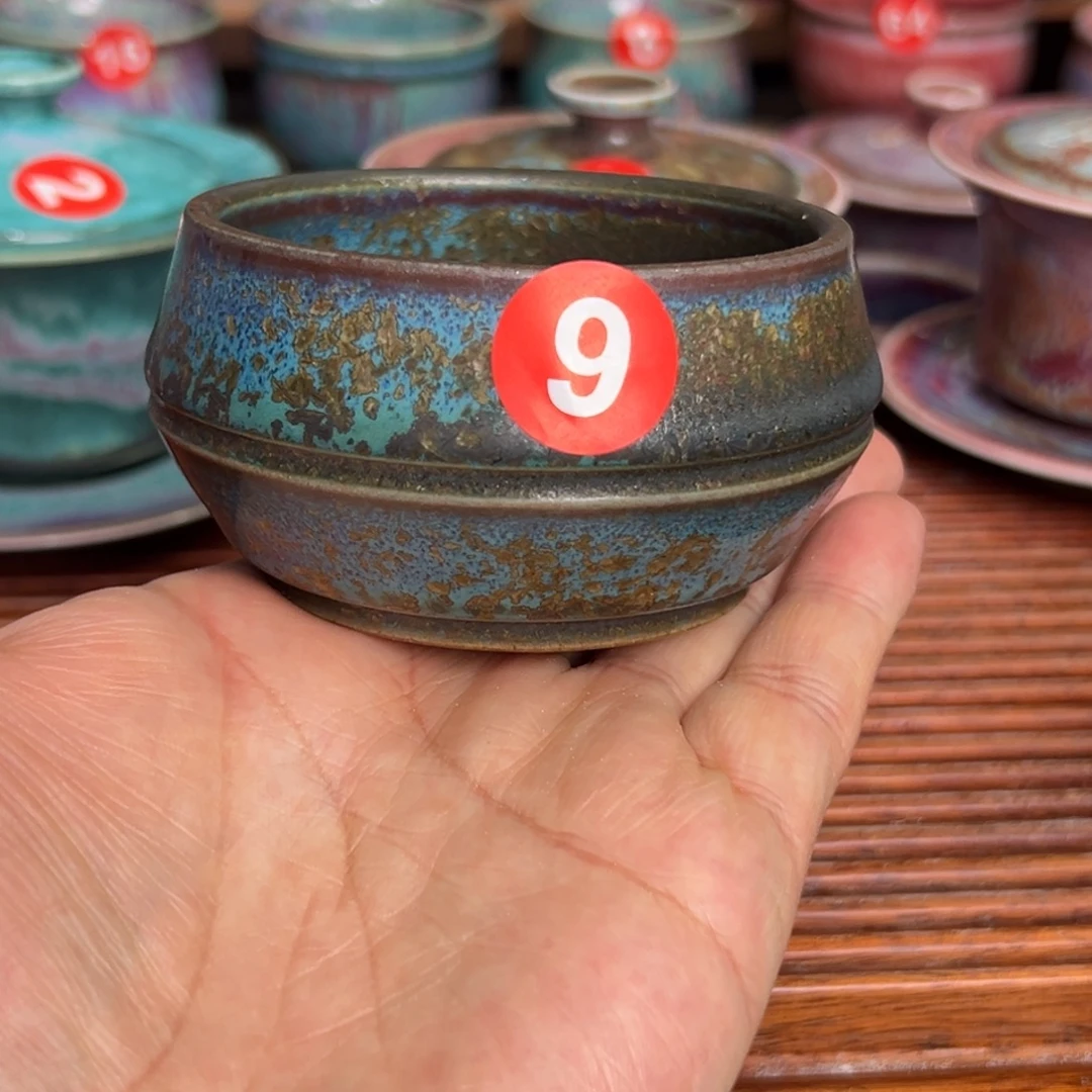 手工制作钧窑茶器