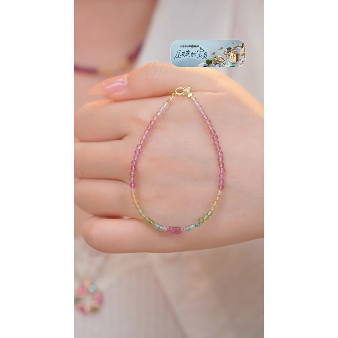 非遗好物分享碧玺手串未镶嵌多样性发卡2-3@@W6207