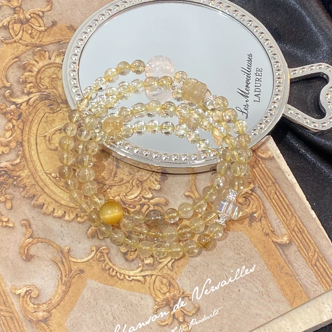 【三圈金发晶】天然发晶手串原创小众设计