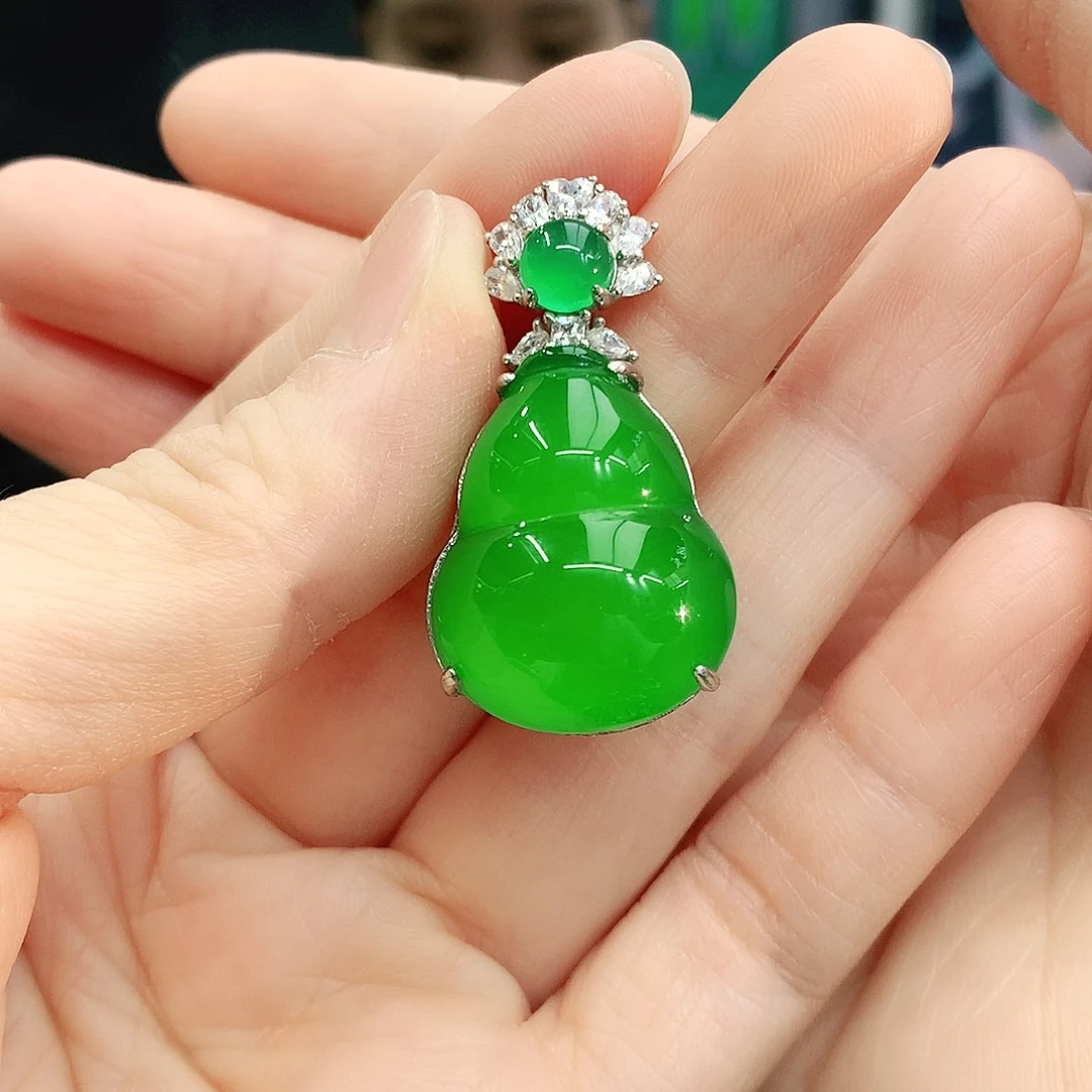 银S925镶嵌吊坠玛瑙/玉髓