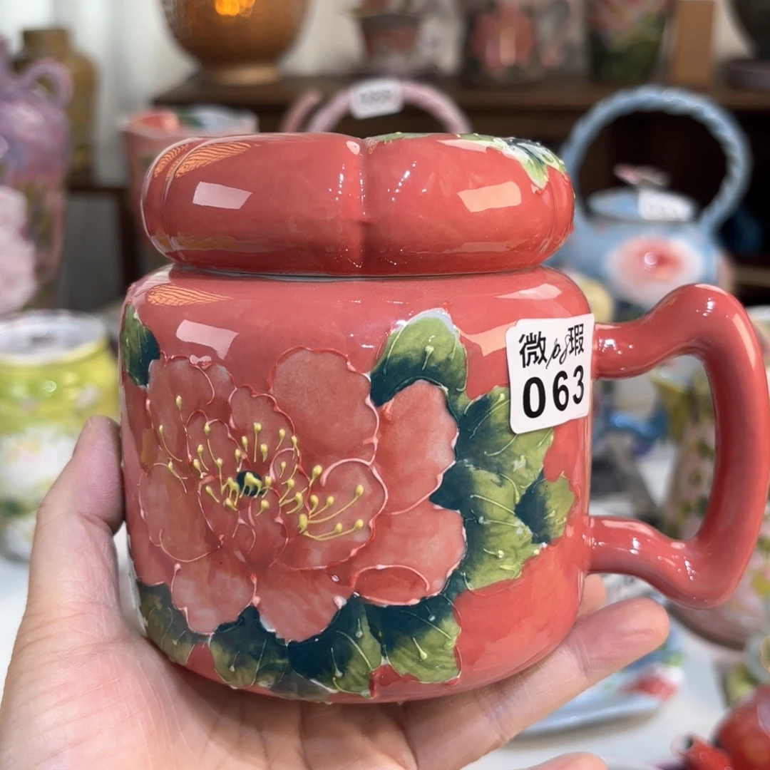 景德镇手绘高温釉下彩陶瓷茶具