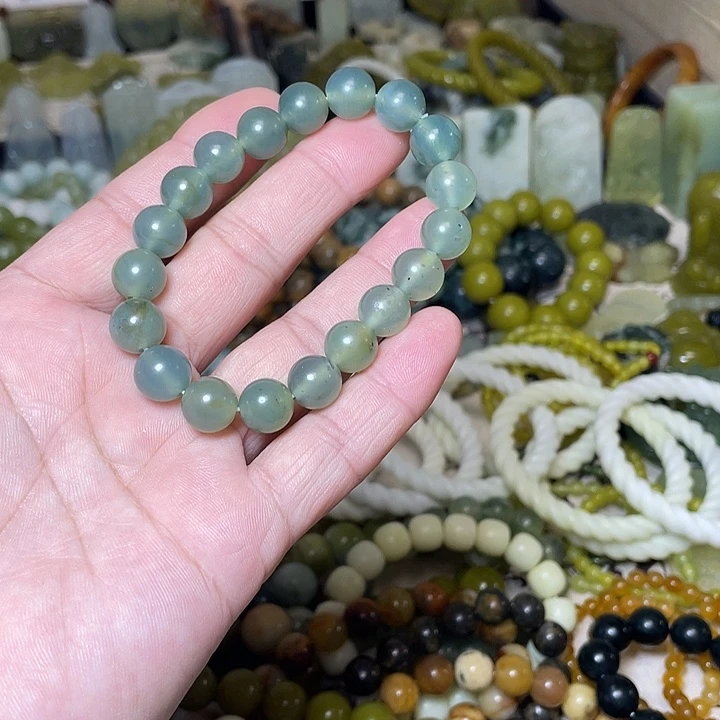 蛇纹石玉未镶嵌手链