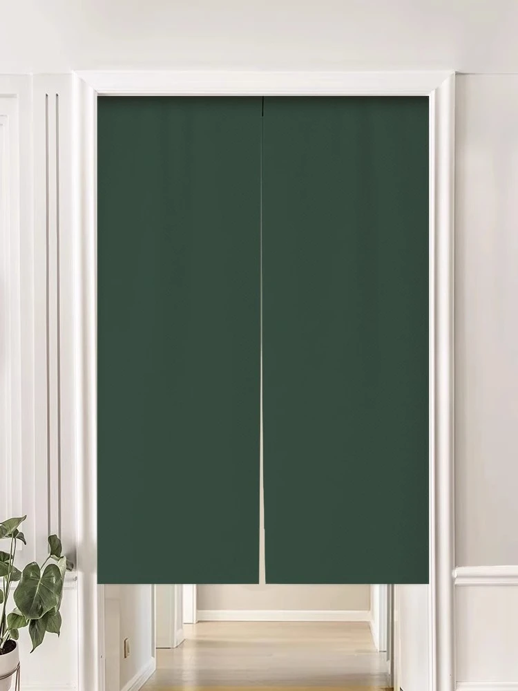 定制纯色门帘隔断帘卧室免打孔遮挡帘厨房卫生间挂帘洗手间布帘子