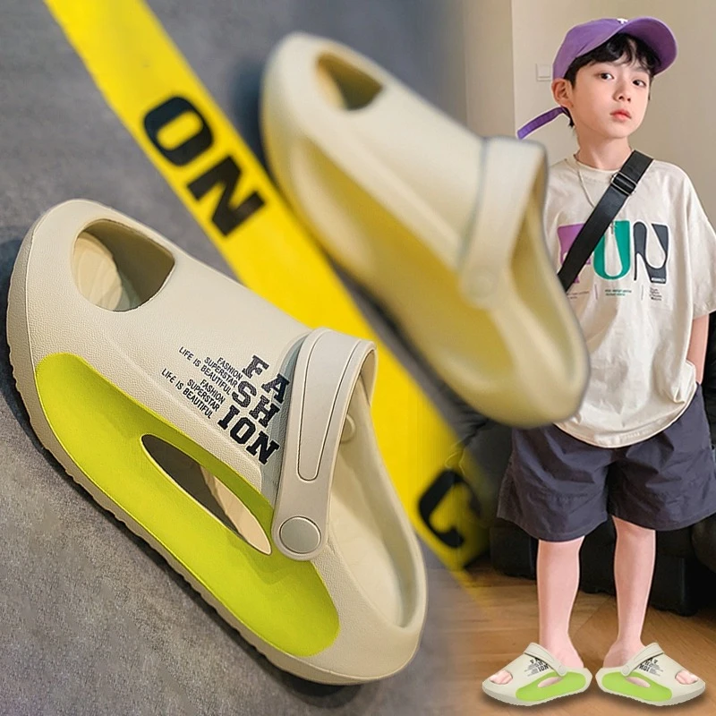 ABC 断码男童拖鞋两穿儿童凉鞋夏季中大童踩屎感软底沙滩凉拖防滑