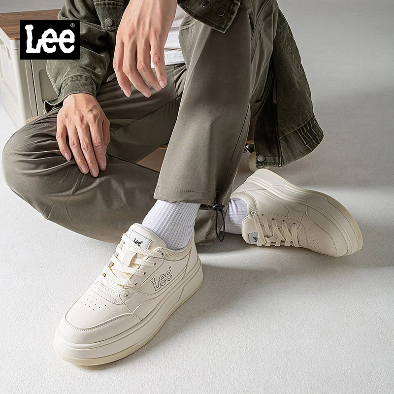 Lee25新款百搭透气舒适休闲鞋韩系运动系带耐穿板鞋L253UB039