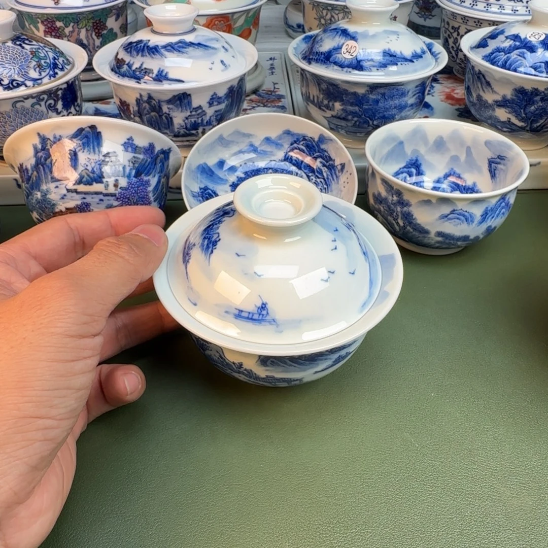 陶纯手工纯手绘茶具354