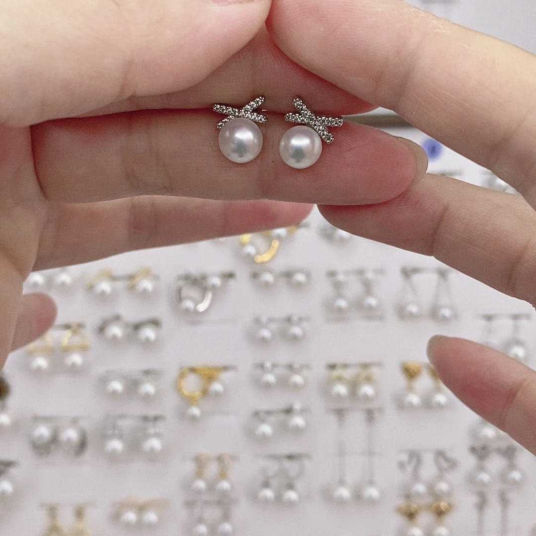 耳饰淡水珍珠合金