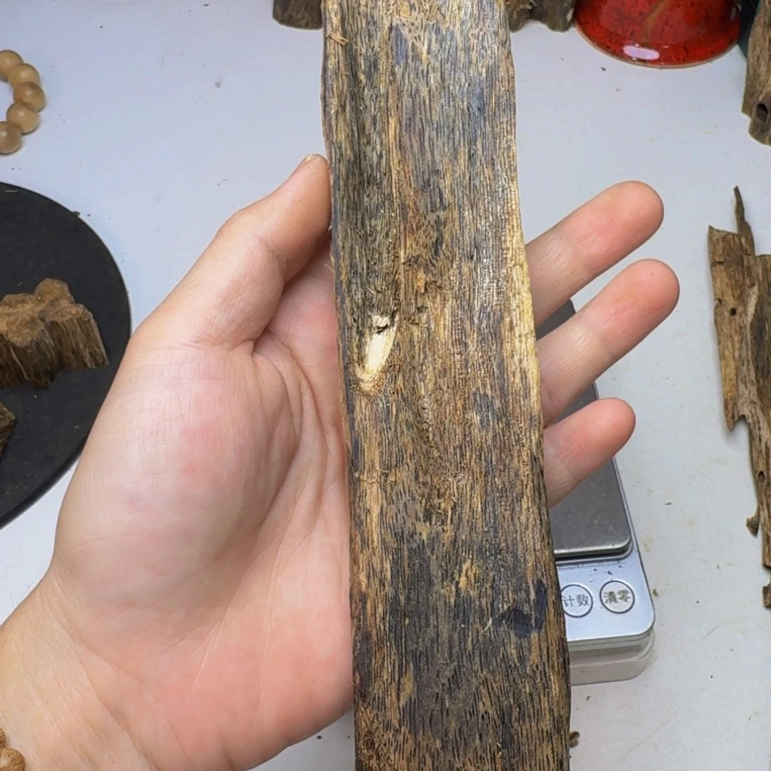 星***炎沉香沉香碎屑绿棋虫漏59克