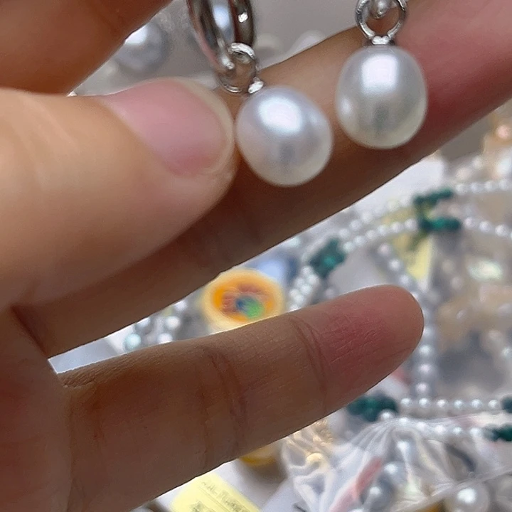 未镶嵌淡水珍珠吊坠或者耳钉