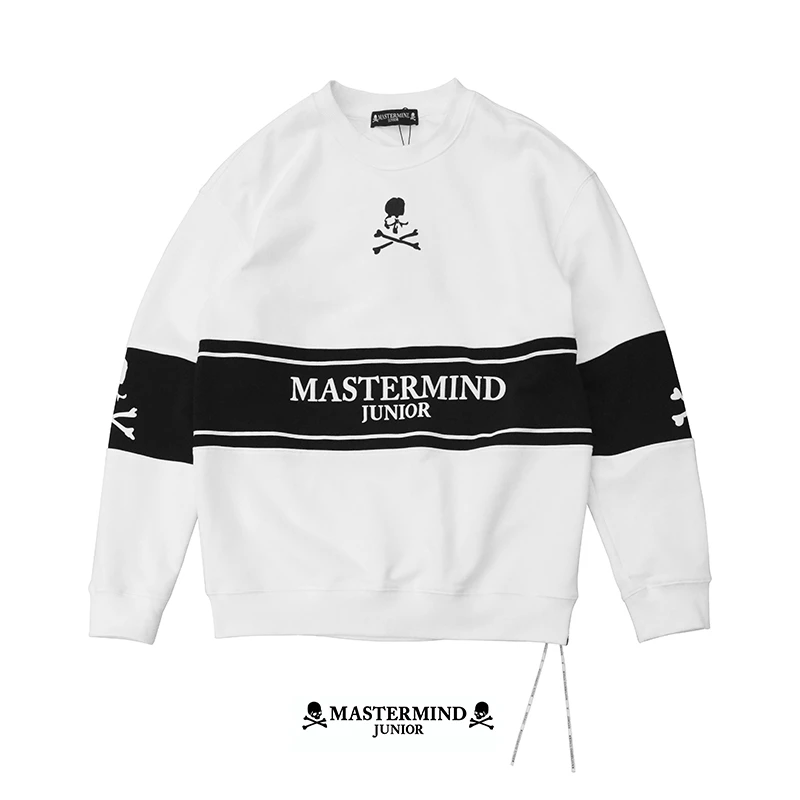 Masterndjunior卫衣暗黑潮牌早春拼接上衣圆领男女MJ22AWW536